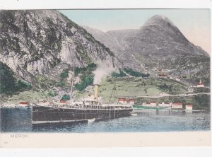 Dampskip i Geirangerfjorden