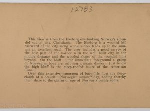 Utsikt over Christiania fra Ekeberg (1903)