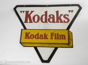 Kodak Film – Emaljeskilt fra 1930-tallet