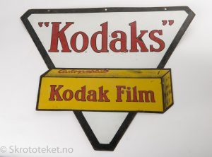 Kodak Film – Emaljeskilt fra 1930-tallet