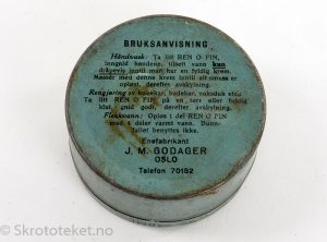 REN O FIN – J. M. GODAGER – Såpefabrikk, OSLO