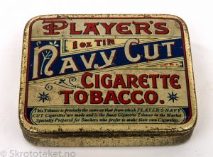 PLAYER’S Navy Cut Cigarette Tobacco – John Player (med sigar-etiketter)