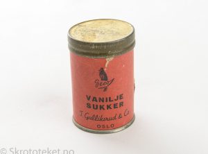 Vaniljesukker – T. Gulliksrud & Co (Geco), Oslo (1950-tallet)