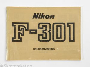 Nikon F-301 – Bruksanvisning (Instruction Manual)