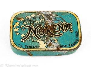 NORENA – Sterke lakris pastiller (med skyvelokk) – A/S Freia Chocolade fabrik, Oslo (2)