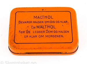 Malthol pastiller – AS Freia Chocolade Fabrik Oslo