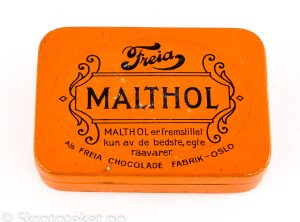 Malthol pastiller – AS Freia Chocolade Fabrik Oslo