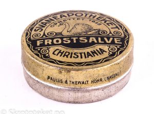 FROSTSALVE fra Svaneapotheket i Christiania (1890-tallet)