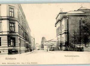 Kristiania, Universitetsgaden (1904)
