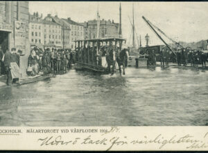 STOCKHOLM – Mälartorget vid vårfloden 1904